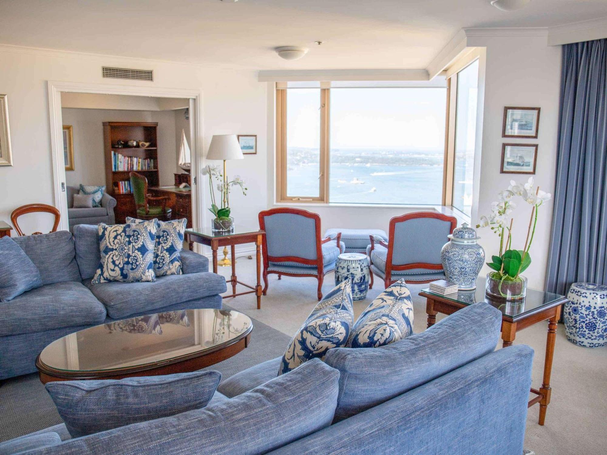 The Sebel Quay West Suites Sydney Exterior foto The living room of the presidential suite